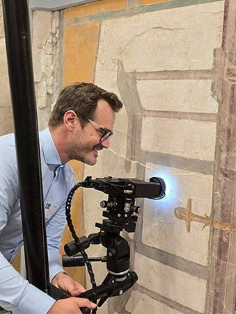 alphaCART Medición de un fresco romano - Configuración de la medición